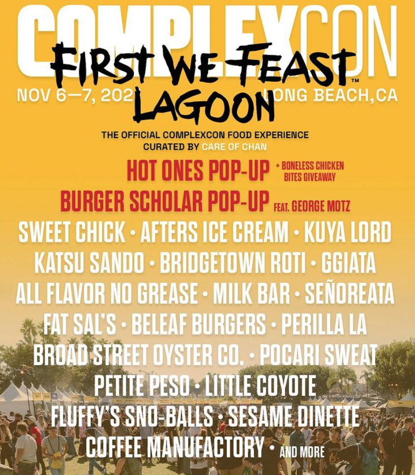 ComplexCon 2021 + First We Feast Food Lagoon in Long Beach at Long