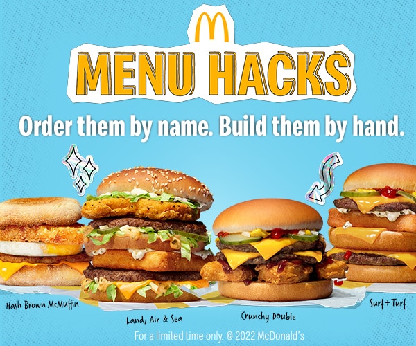 McDonald's Adds 4 Hacks to Menu: Surf and Turf, Hash Brown McMuffin